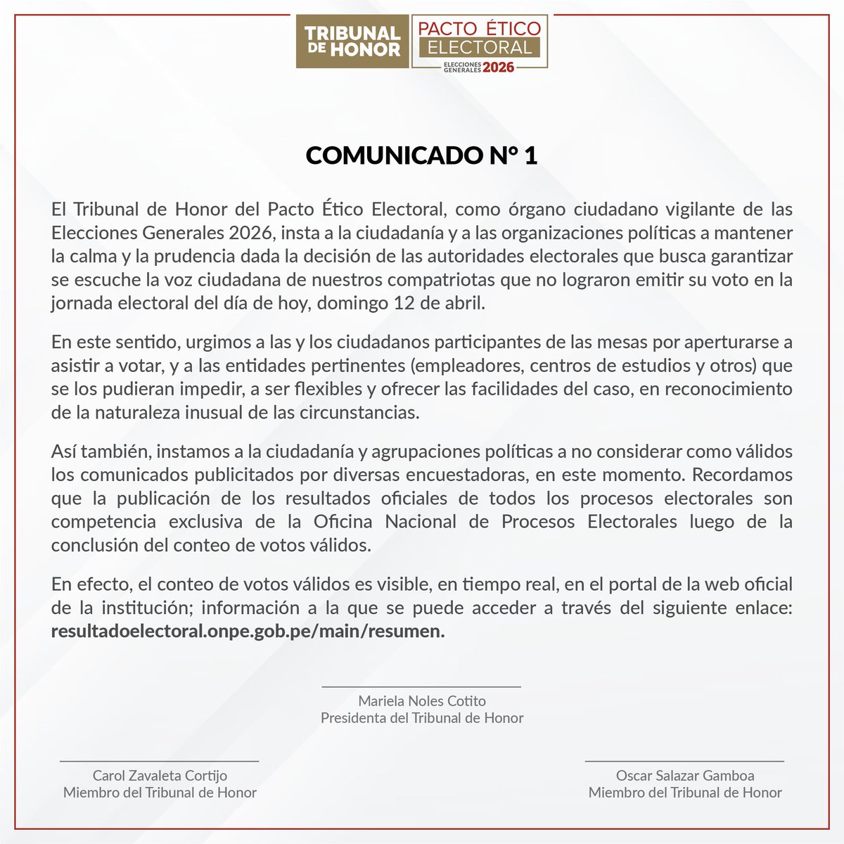 JNE Perú tweet media