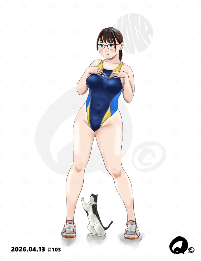 競泳水着の月曜日
今週もヨロシク😊 