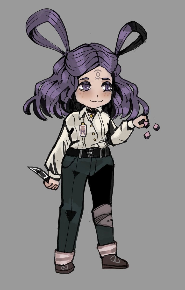 Decided to draw my oc in Limbus sprite artstyle. She's smaller than Don Quixote (around 149 cm). The sinner I used as a ref the most is Heathcliff

#limbuscompany