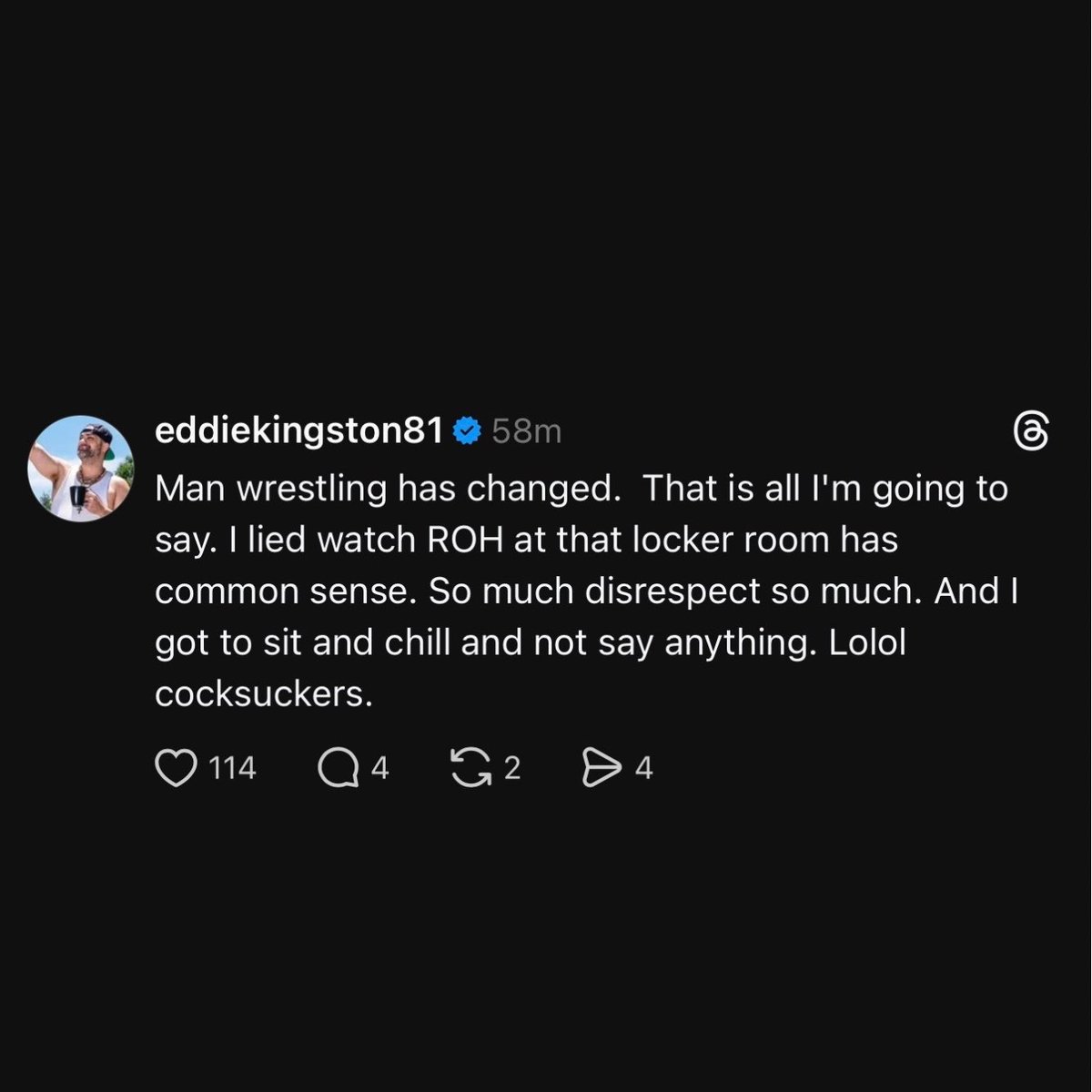 Sean Ross Sapp of Fightful.com tweet media