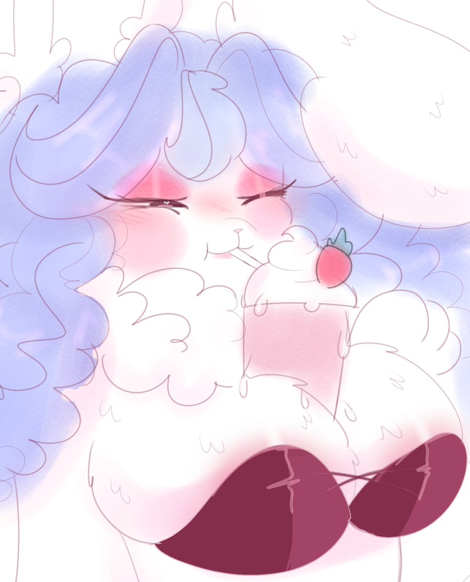 Dibujito q hice en facebook 🍓🐇✨