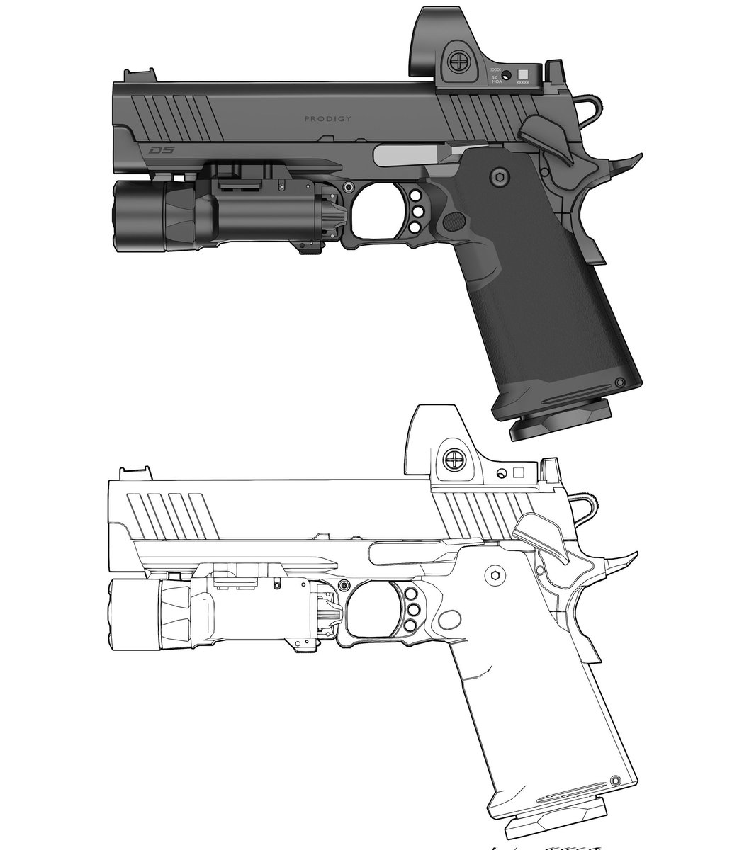 angels_dev's tweet image. Commissioned 1911/2011 artwork done by @7N39AP