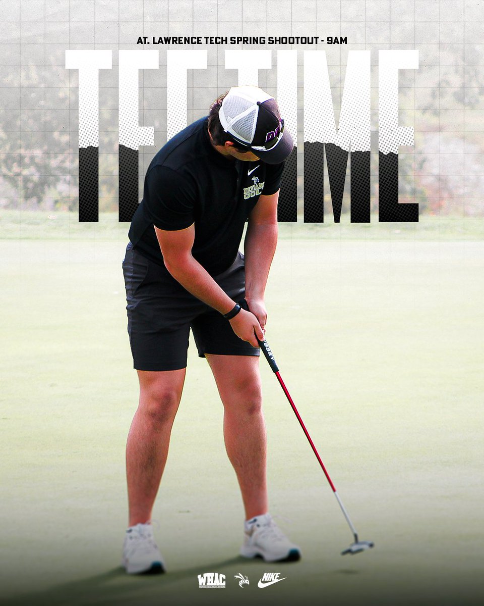 DC_Athletics's tweet photo. ⛳️ GOLF: The DC men and women head back to TPC for a 2-day tournament.
🏫Lawrence Tech Spring Invitational
⌚9 A.M.
🏟️The Players Club at Woodland Trails
📍Yorktown Ind.
#IntoTheSwarm https://t.co/gbaq7qX49b