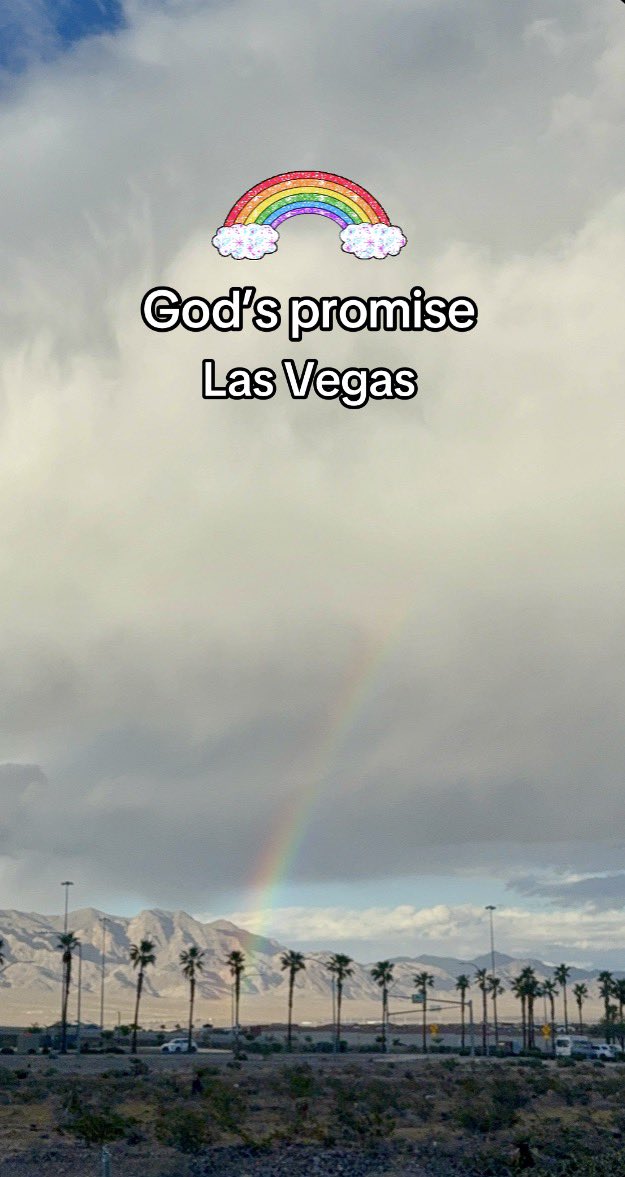 ElizabethForNV's tweet image. A rainbow over Las Vegas after the storm 🌈 God’s promises never fail.

Did you see this today?

#LasVegas #GodsPromise #Rainbow #Faith #VegasLife @TigerHelgelien