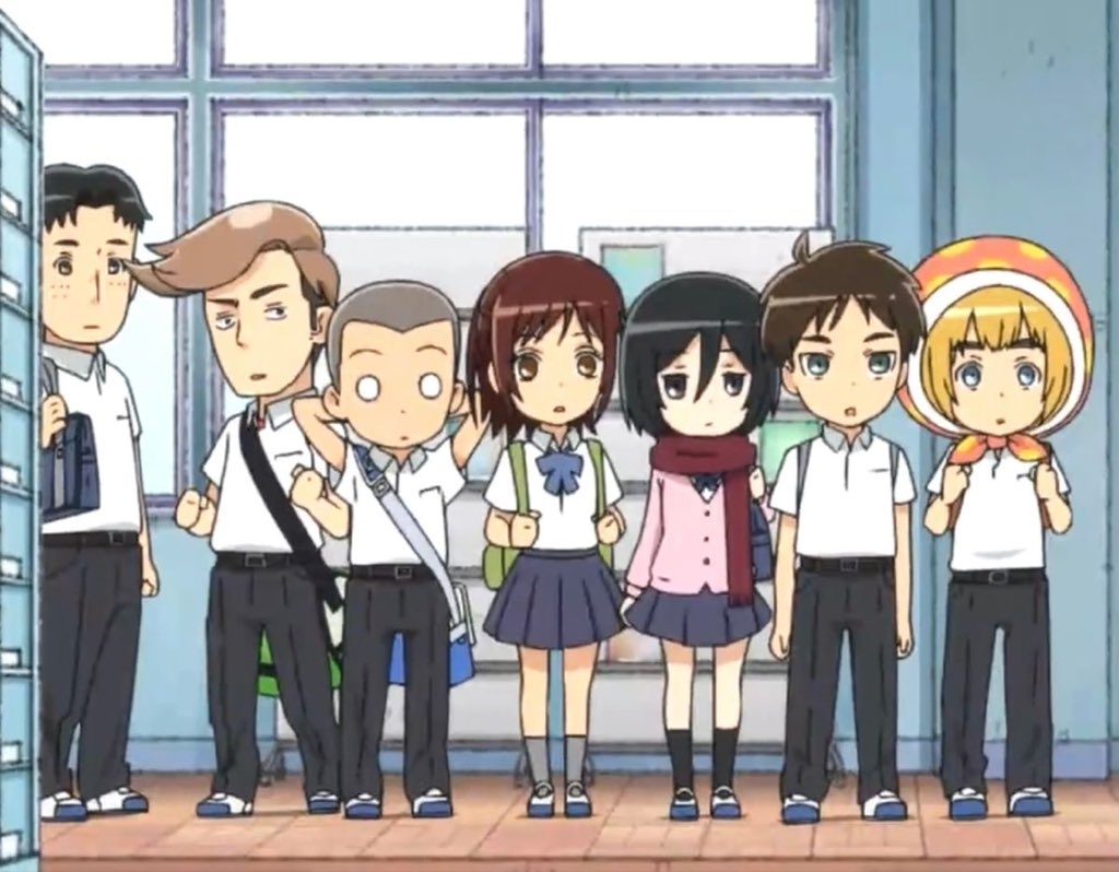 they're all three apples tall