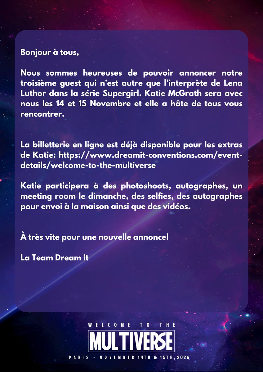 Katie McGrath Ultimate tweet media