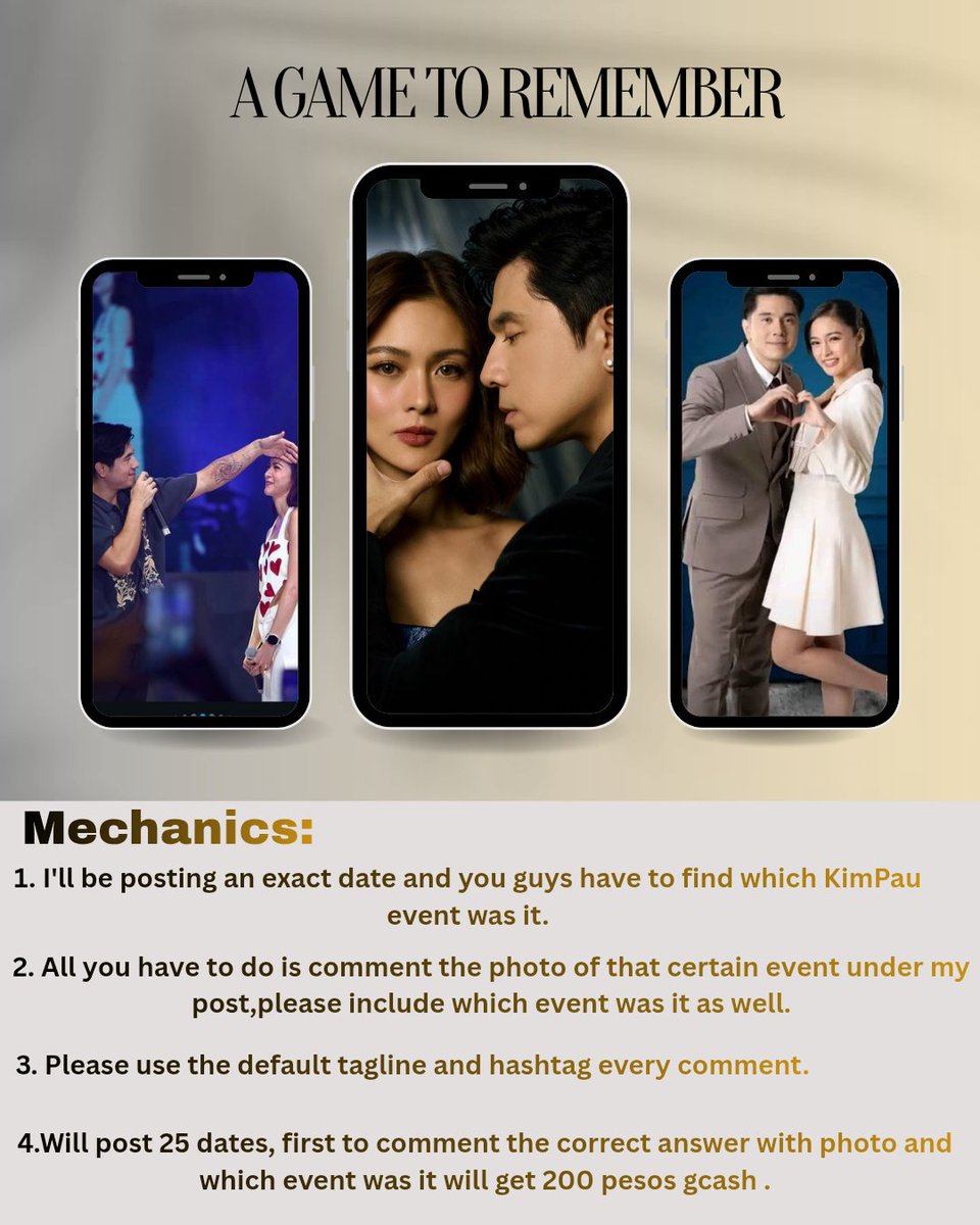 MorriSashaySlay's tweet image. Listen up!! Here's the mechanics of our mini game today! Game will start 2pm Manila time. Pabilisan mag research and mag comment to guys! See you later! 

#KimPau #KimChiu #PauloAvelino 
#TheAlibiAngBuongKatotohanan
#KimPauWorldTour