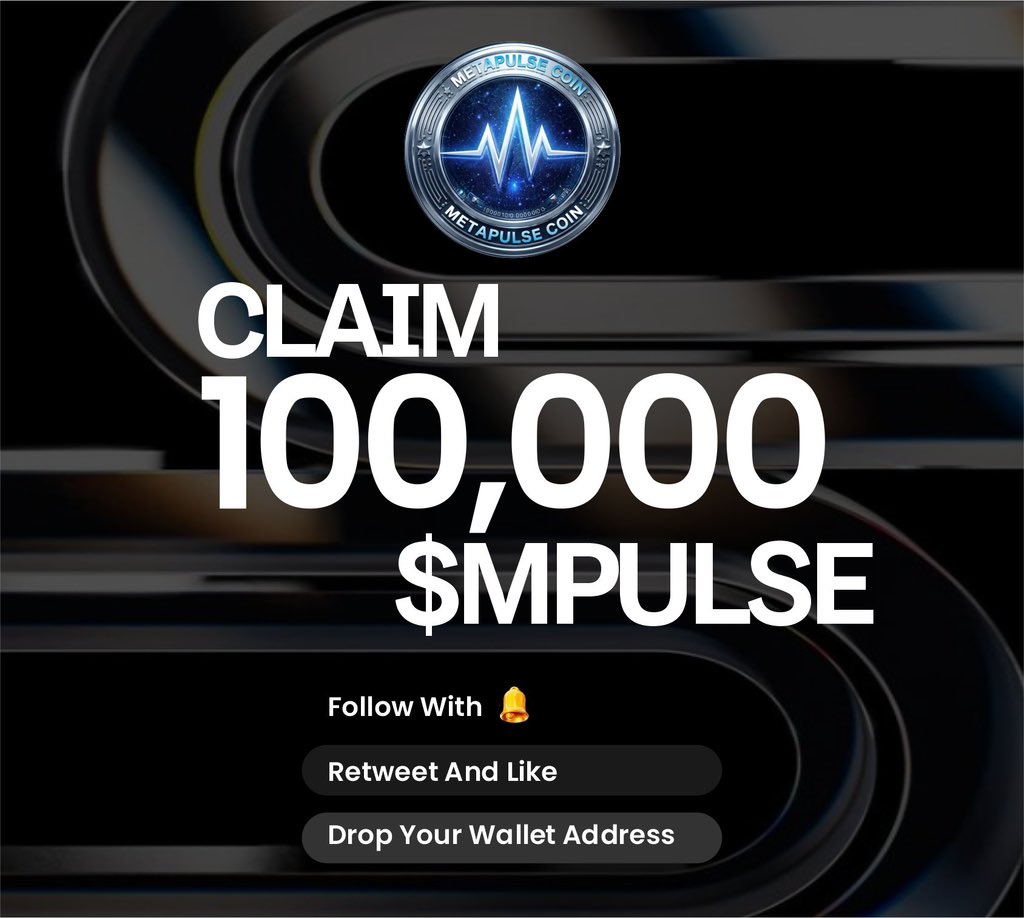 MPEPPEXSOL's tweet photo. CLAIM 100,000 $MPULSE

STEP 1: 💜 &amp; 🔄 + Follow -  

STEP 2: Drop your $SOL wallet

First 444 wallets gets guaranteed airdrop
#SolanaAirdrop https://t.co/vknqY95ofK