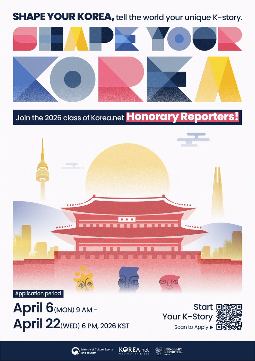 KoreanEmbassySG's tweet photo. [2026년도 https://t.co/X5MU3t1sEz 명예기자단 모집 안내]

자세한 사항은 아래 링크를 방문해 주세요
https://t.co/k53qtu6JAf https://t.co/f1jwnGR98k