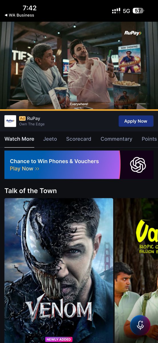 kryptonair's tweet image. Ranveer Singh &amp;amp; Prakash Padukone in the new RuPay ad !!!! 

#Dhurandhar2‌TheRevenge #dhurndhar #rupay #creditcards #bollywood