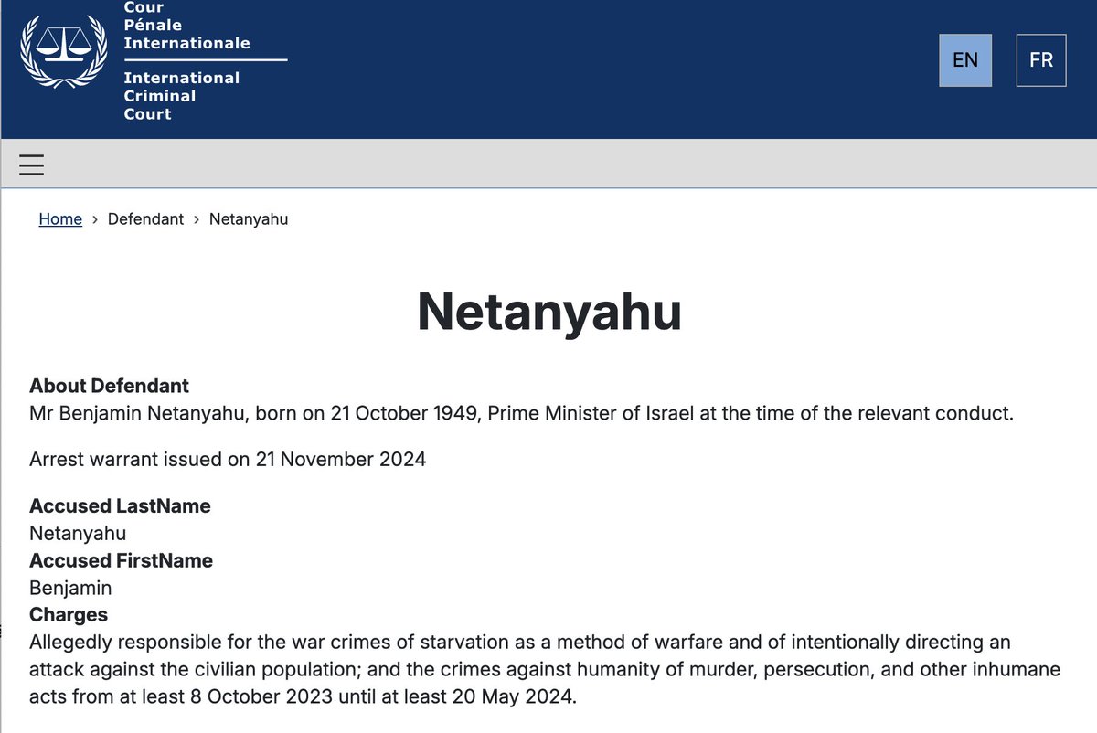 anisem001's tweet photo. @Jvnior Netanyahu is already condemned by the ICC

No one acted https://t.co/S0ePfDGtoH