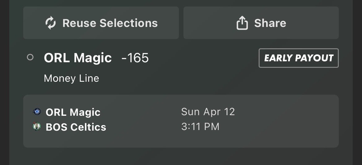 DvandoBetz's tweet photo. 🏀: Magic @ Celtics
Pick: Magic ML -165 (1u)

Partido intrascendente para Boston donde descansan a los titulares, mientras que Orlando necesita ganar para mejor posición en playoff 

#moneyline #nbabets https://t.co/BYpgMdxdQW