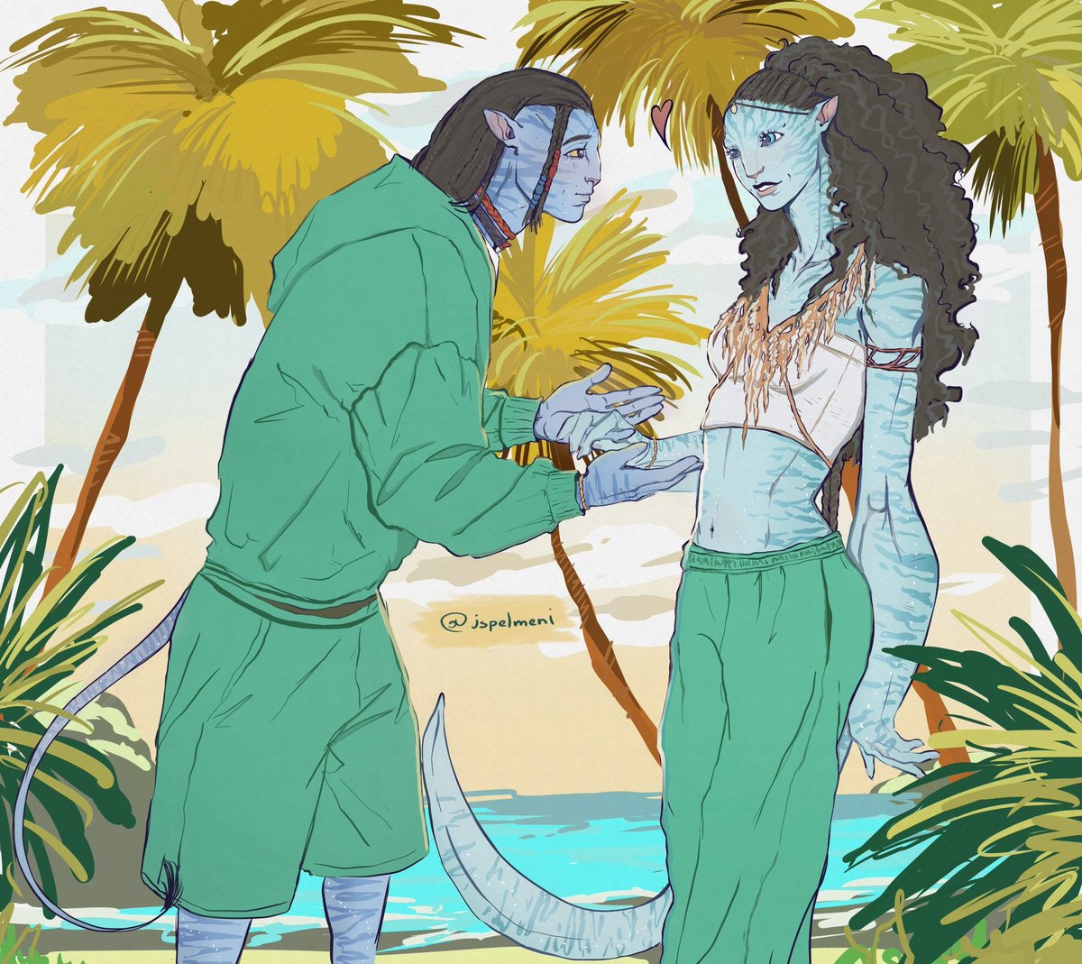 jspelmeni's tweet image. ☀🌊🌴 #loreya #avatar #artwork #loak #tsireya