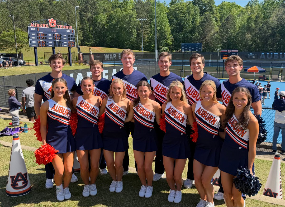 aucheerleading's tweet image. Congrats to our SEC Champions @AuburnWTennis! We are so proud of y’all! #Congrats #WarEagle