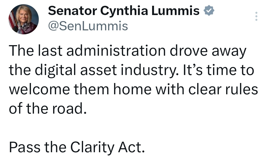 ChartNerdTA's tweet image. Time is of the essence..
We need "clear rules of the road"
Pass the #CLARITY ACT! 😤