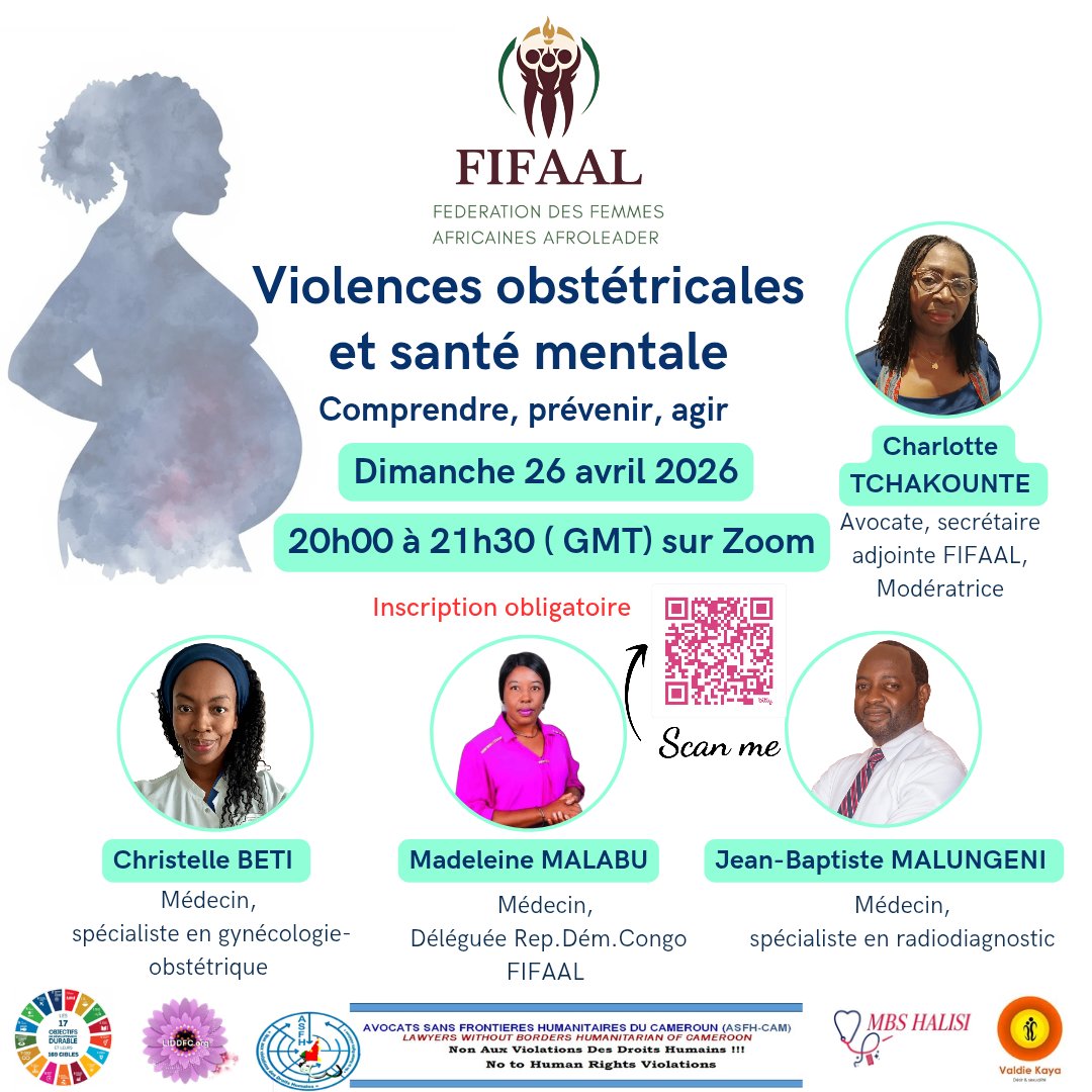 SansaUmba's tweet photo. La FIFAAL et la LIDDFC coorganisent un webinaire consacré aux violences obstétricales et la santé mentale. #violence #sante #liddfc #lilas_sansa_umba #Actualité https://t.co/FYeZD8ivW4