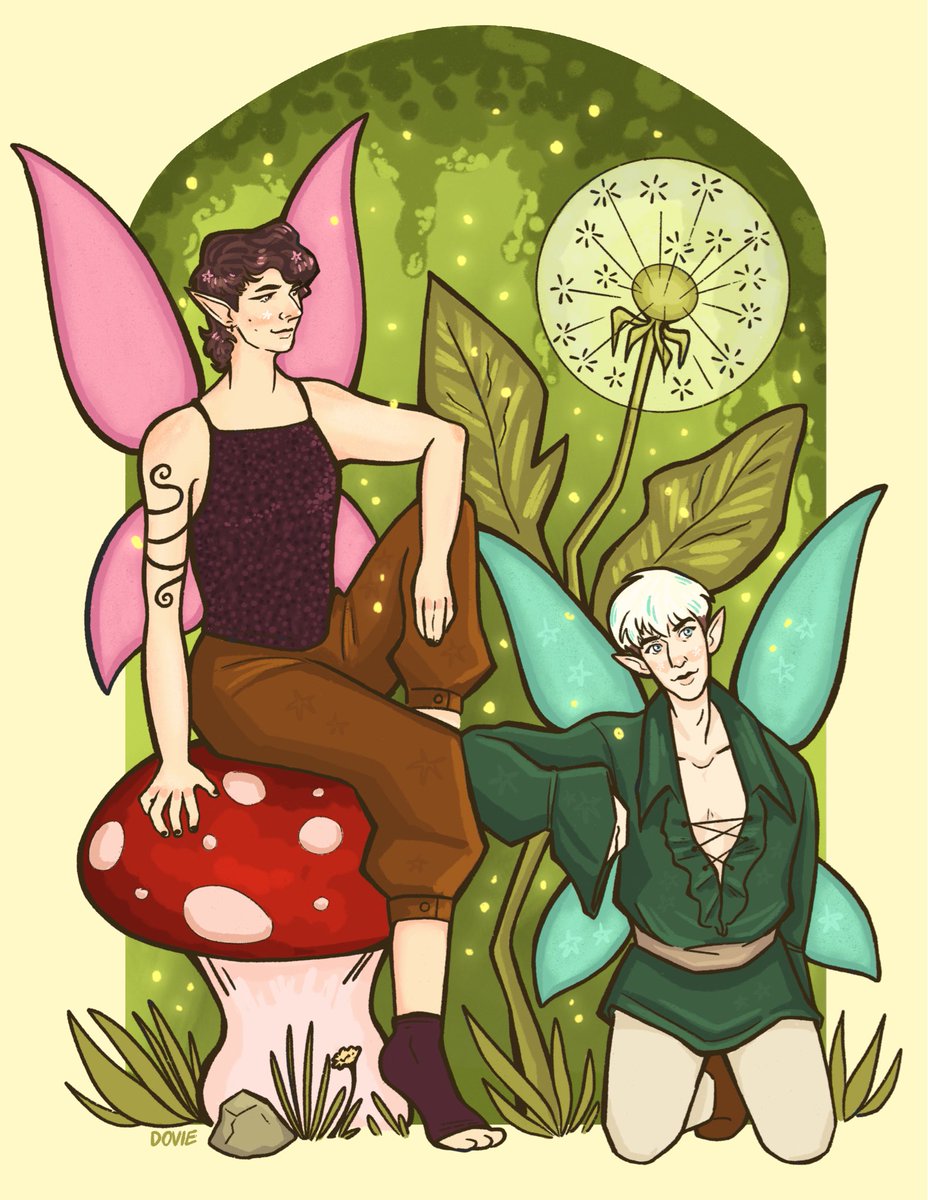 Doviesdove's tweet image. Dan and Phil fairies 🧚 ✨

#danandphil #phanart