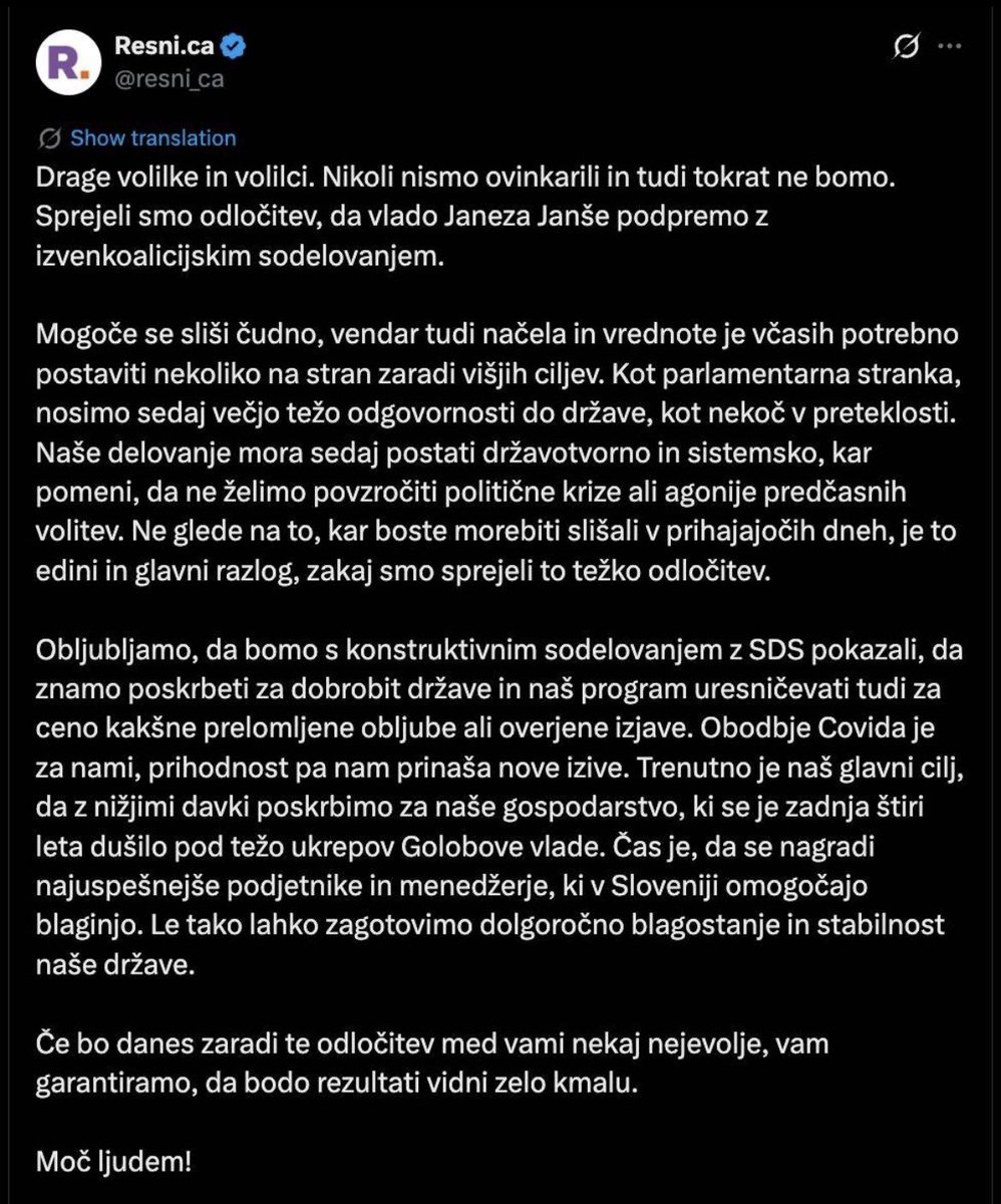 steinbuch's tweet image. Očitno (mu) bo uspelo. #JJ 
No, izkazalo se je, da je objava v resnici — fake news. Informacijska vojna je vsak dan hujša. Morda bo treba v nekem trenutku izklopiti elektriko, ker očitno potrebujemo reset.