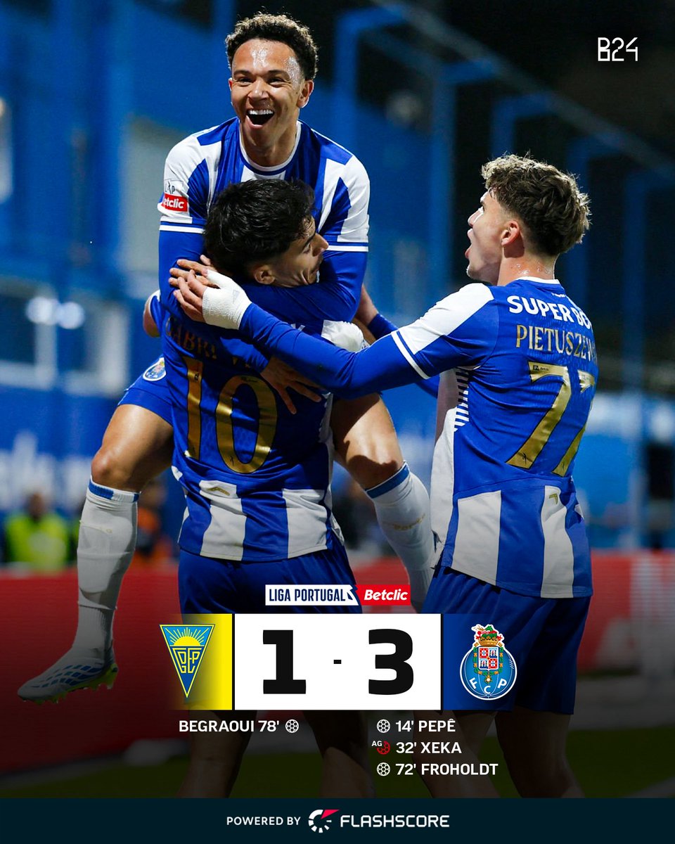 Porto vence no Estoril!

Todos os resultados na app @FlashscorePT
➡️ flashsco.re/pt-tw-b24FS