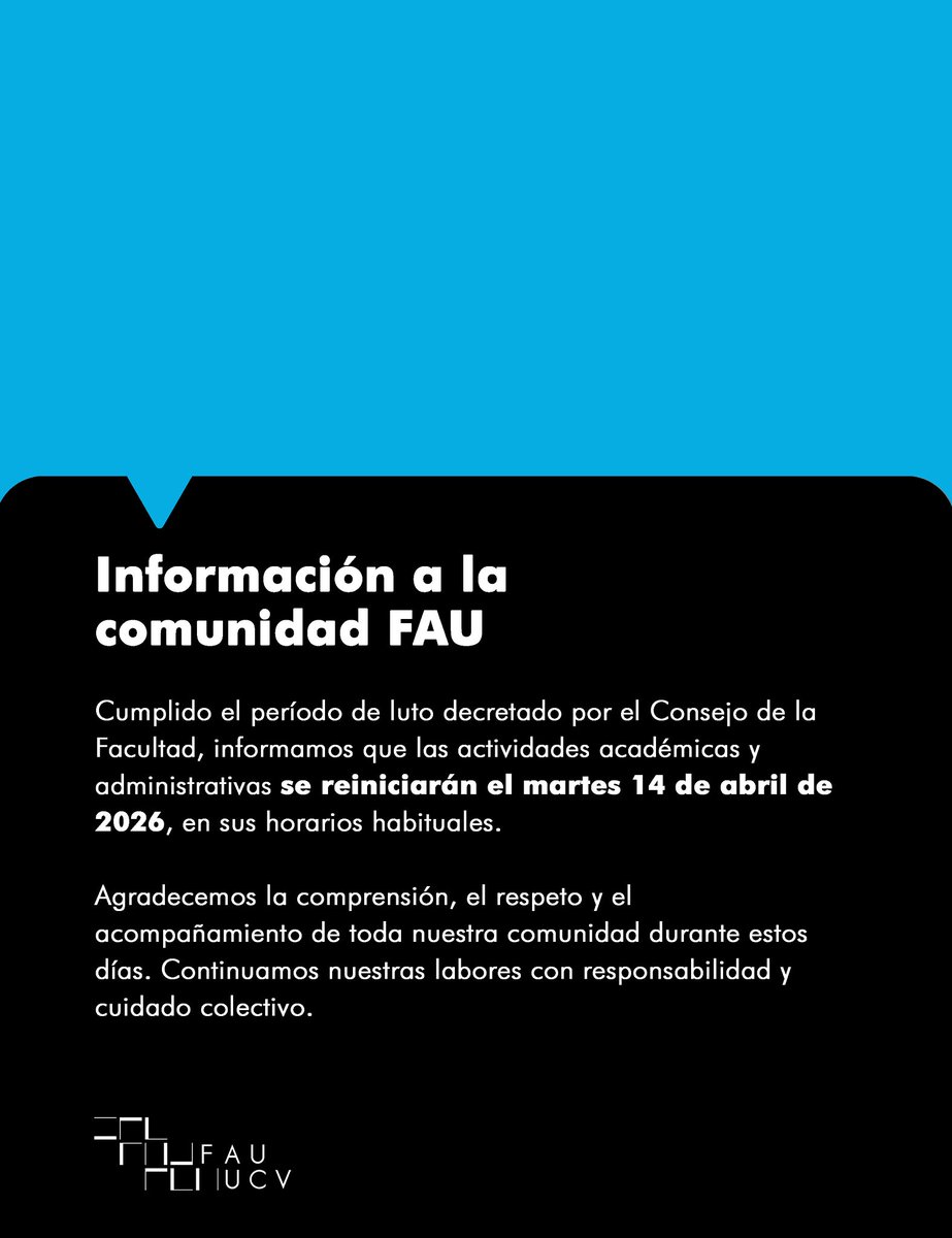 FAU UCV tweet media