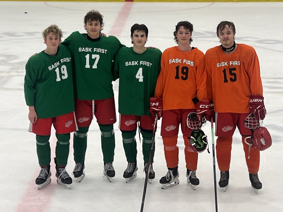 RedU18aa's tweet photo. Weyburn was exceptionally well represented at the SaskFirst Top 160.
All nine players earned the opportunity to compete in the Top 3 games, an impressive reflection of their skill, work ethic, and commitment to the game, speaks to the quality of hockey being developed https://t.co/3XF8DECVLf