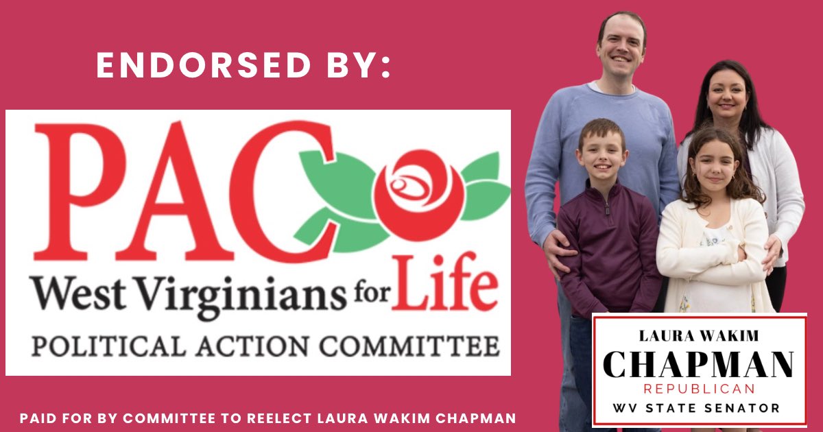 From the womb to the tomb I will always protect life! I am grateful for the <a href="/WV4Life/">WV for Life</a> endorsement! Early voting begins April 29 with Election Day May 12.