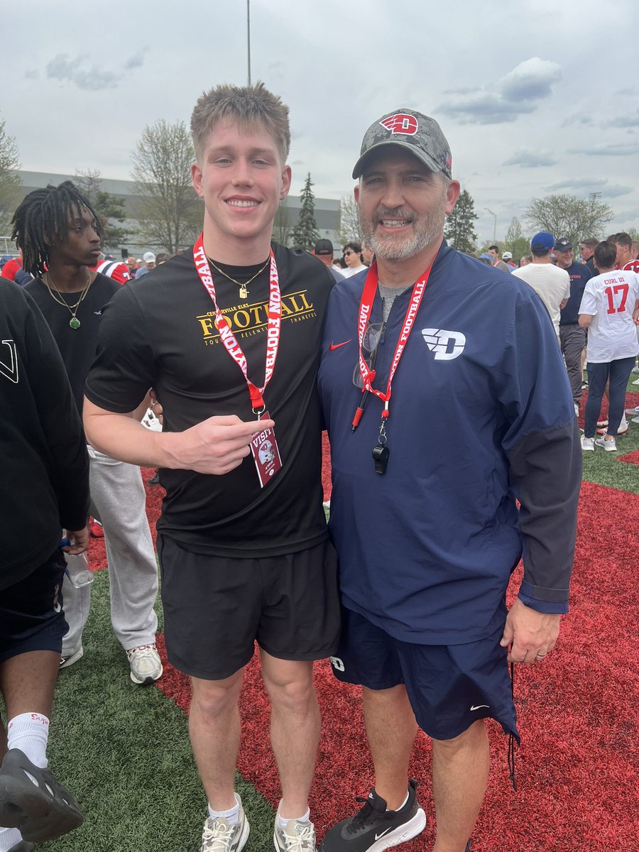AJTaylor2027's tweet image. Had a great time at @DaytonFootball today for a spring game visit, grateful to reconnect with the coaches and former teammates. Excited for what’s ahead and can’t wait to be back.
@fbcoachcoop @John_bowes_ @RyanVanSchelven @JohnPuck4