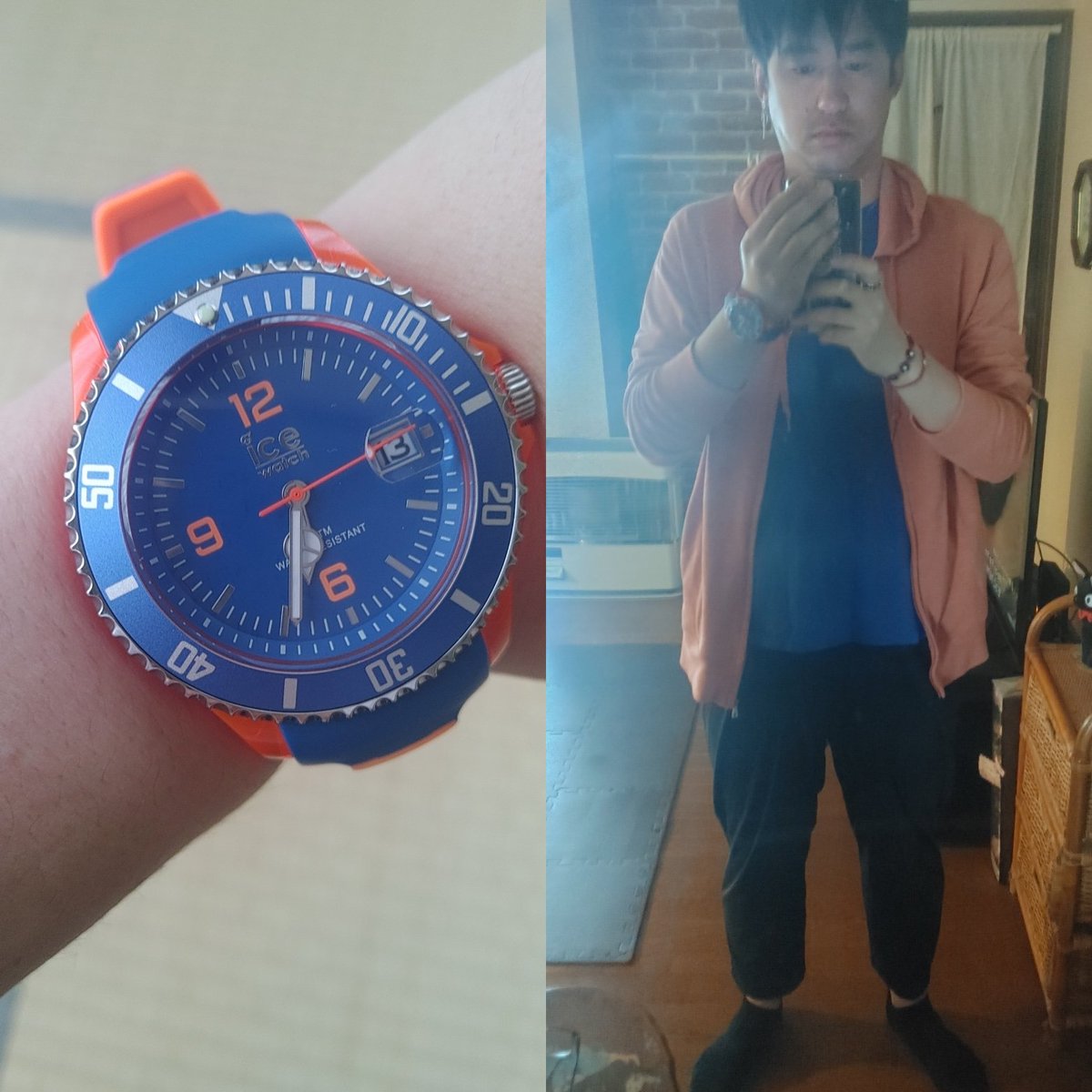 _HYT10's tweet image. Today's ice watch is blue orange of sporty. And today's UNIQLO coordinate.
#icewatch #blueorange #アイスウォッチ #ブルーオレンジ #uniqlo #ユニクロ #uniqloコーデ #ユニクロコーデ