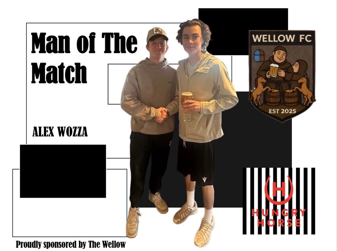 Well done to wozza for securing today’s MOTM. Playing a full game in the midfield remaining a constant threat going forward with his creativity through his passing, whilst also providing solidity to see out the game and keep the team balanced 👏