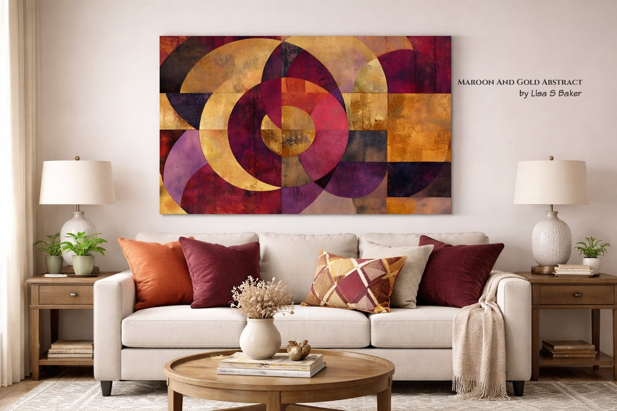 LisaSBaker444's tweet image. Warm tones, layered geometry, and texture that holds up at scale. Maroon And Gold Abstract: 1-lisas-baker.pixels.com/featured/maroo…

#AbstractArt #WallArt #ModernDecor #InteriorDesign #ArtCollectors #HomeDecor #ContemporaryArt #BuyIntoArt #GeometricAbstract