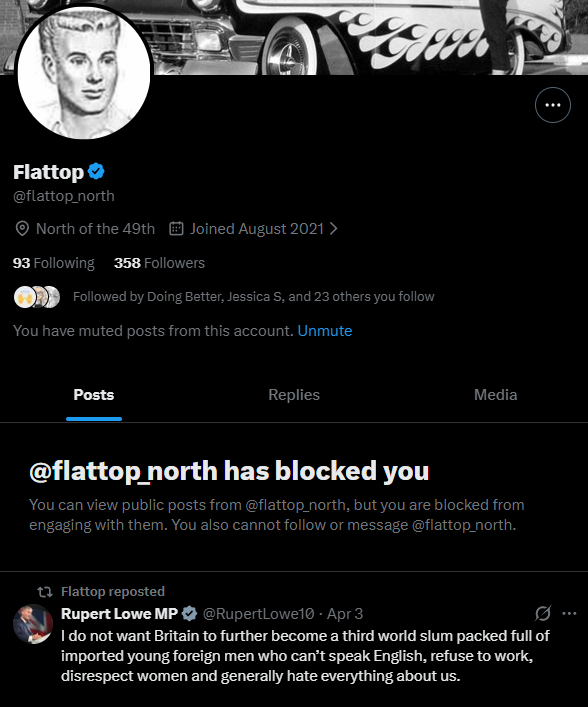 TruthingMouse's tweet photo. @flattop_north @open_vaet @Melchizedek1972 @BornFree_isms @JesslovesMJK @FLSurgeonGen @MakisMedicine He says, talking about people "offended", while replying behind block 🙄...

Simply "offended" to have been mutual follow with, as I said, such an absolute and utter douchebag.

Get a brain surgery, you pathetic little prick. https://t.co/6do1Bjm9D5
