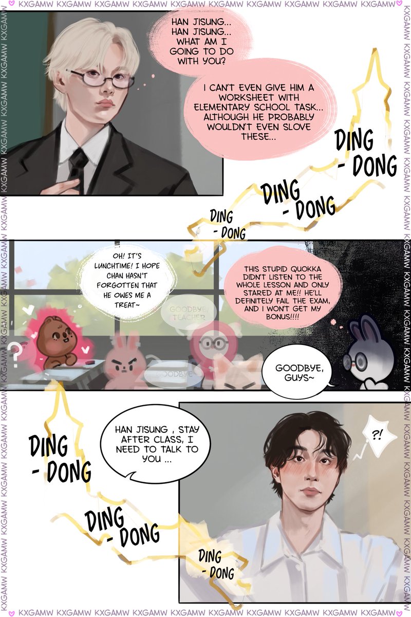 kxgamw's tweet photo. 🩷💚 Teacher’s pet : Chapter 1

I hope you enjoy it~

#straykids #leeknow #han #minsung https://t.co/aMkmeBqUE0