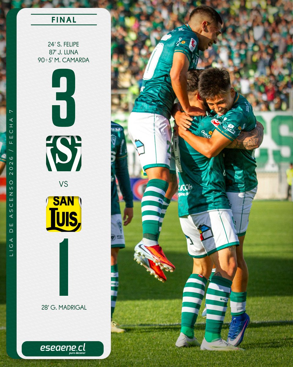 eseaenecl's tweet photo. Santiago Wanderers de Valparaíso se repone de un complejo partido con el ímpetu de los jóvenes campeones sub 20 y se queda con la victoria frente a San Luis #SWvsSL #SW2026 #VolveremoSW. https://t.co/XJutBypSC9