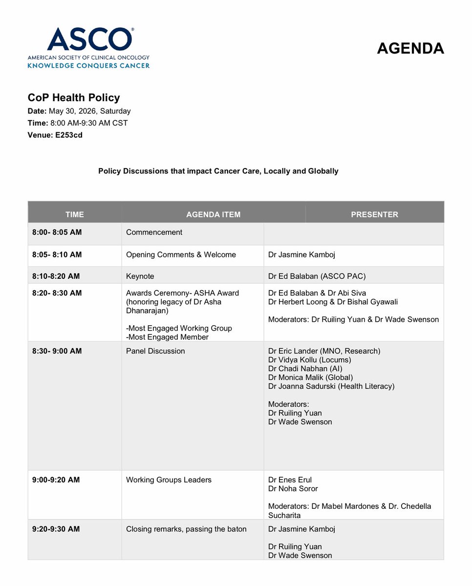 Jasmine Kamboj, MD, FASCO tweet media