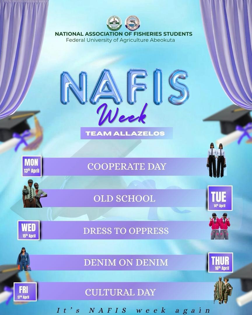 NAFISFUNAAB's tweet photo. Dear NAFISites ,It’s NAFIS Week Monday Corporate Day, and tomorrow we’re bringing elegance and professionalism to life.

Dress smart, look sharp, and bring that boss energy 🔥 https://t.co/IoGbscDKdE