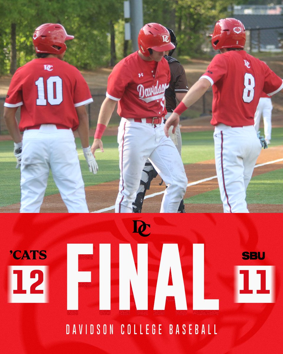 DavidsonBASE's tweet photo. #CatsWin the game, #CatsSweep the series! 

🧹🧹🧹

Now 18-15 and 9-6, the 'Cats have won 6 straight! https://t.co/s8j5PIA7x3