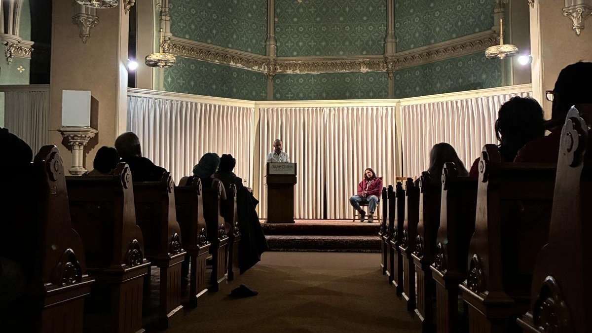 LukeMorganPoet's tweet photo. The first of my readings in Maine went well yesterday with laureates Julia Bouwsma and Audrey Gidman in Portland. Thanks to Maine Irish Heritage Centre for inviting and hosting. We all read a poem by Heaney for his birthday. @ArlenHouse https://t.co/skVsaB9wgU
