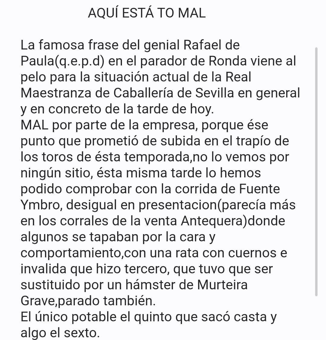 Unión Taurina de Abonados y Aficionados de Sevilla tweet media