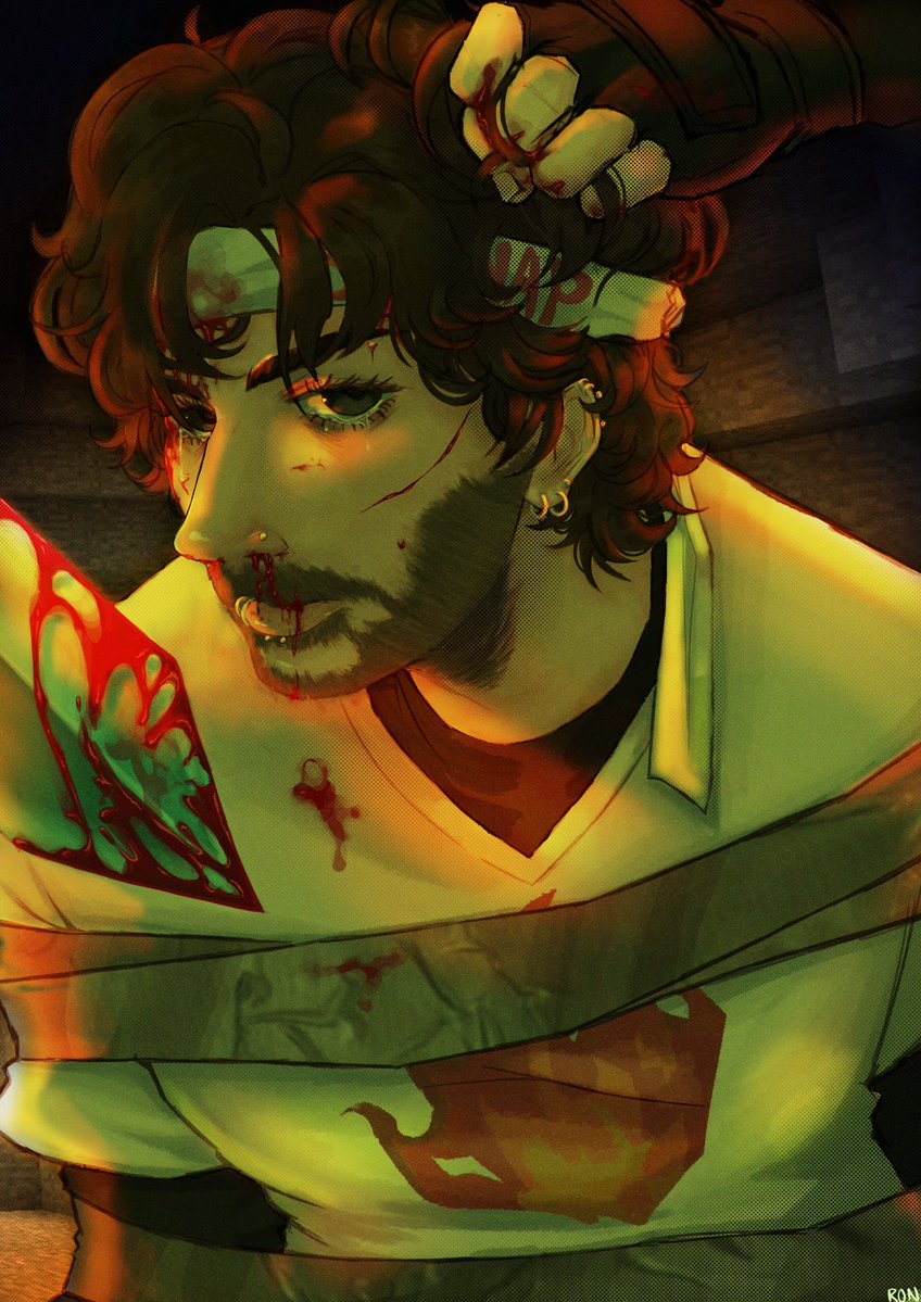 viscerraffann's tweet image. Manhunt gone wrong for poor sapnap~

#sapnap #myctfanart
#sapnapfanart