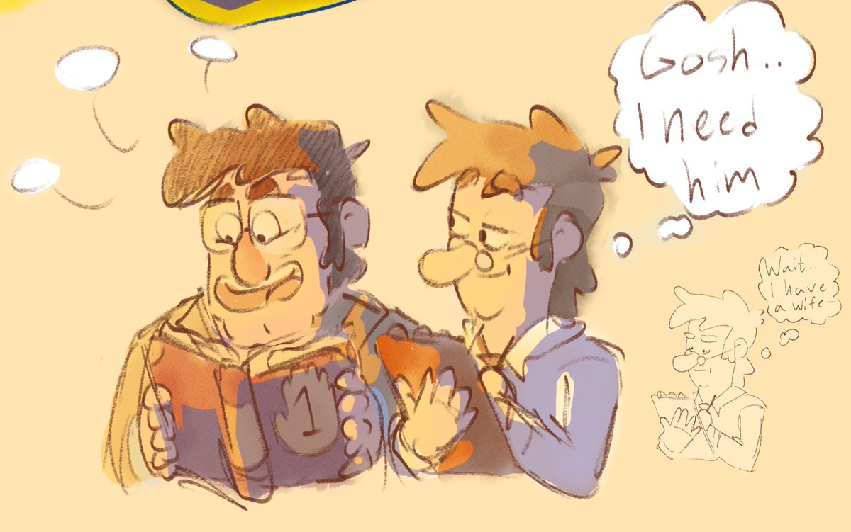 _RadioBug's tweet image. Bunch of doodles of Ford (+Fidds &amp;amp; Bill-ish)

#GravityFalls #gravityfallsfanart #StanfordPines