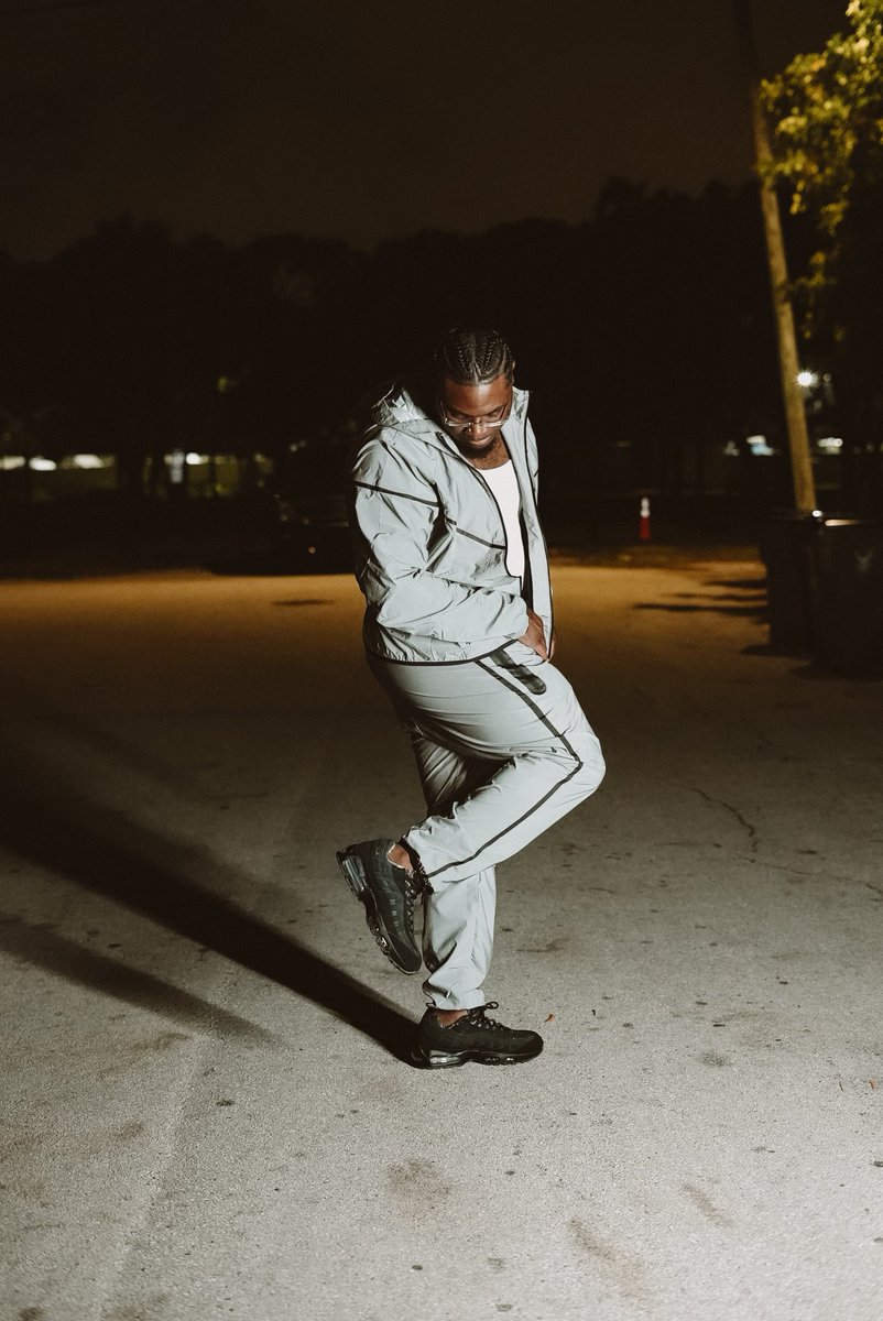 Pirona42's tweet photo. These some big shoes 👟 to fill. But heavy is the head of the one that wears the crown 👑! I thank God for restoring me, and I appreciate all who support me!! 
📸: @a.welker 

#videoshoot #pirona #reels #niketech #airmax95 https://t.co/tHTFzSfqME