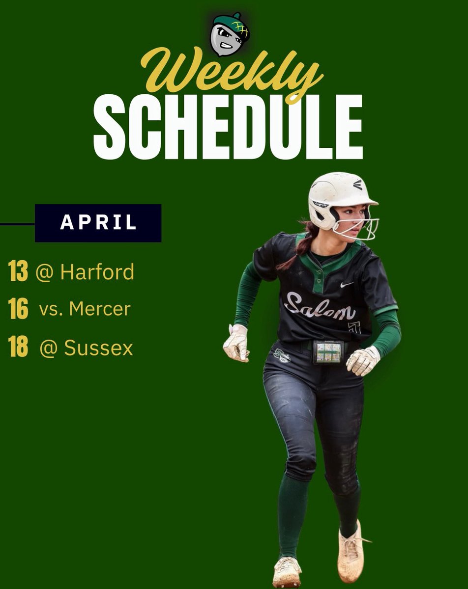 SCCSoftball1's tweet photo. Here’s the schedule for this week. Be There.
#MightyOaks | #FeartheAcorn | #WintheWeek | #Team4 https://t.co/Qj5B3t8ooU