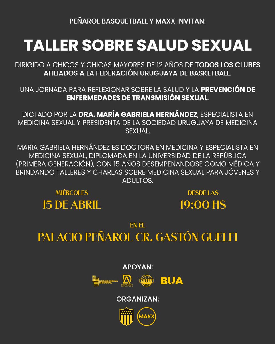🗣️ Taller sobre salud sexual dirigido a chicos y chicas mayores de 12 años de todos los clubes de la <a href="/fubbuy/">FUBB - Selección Uruguaya</a>