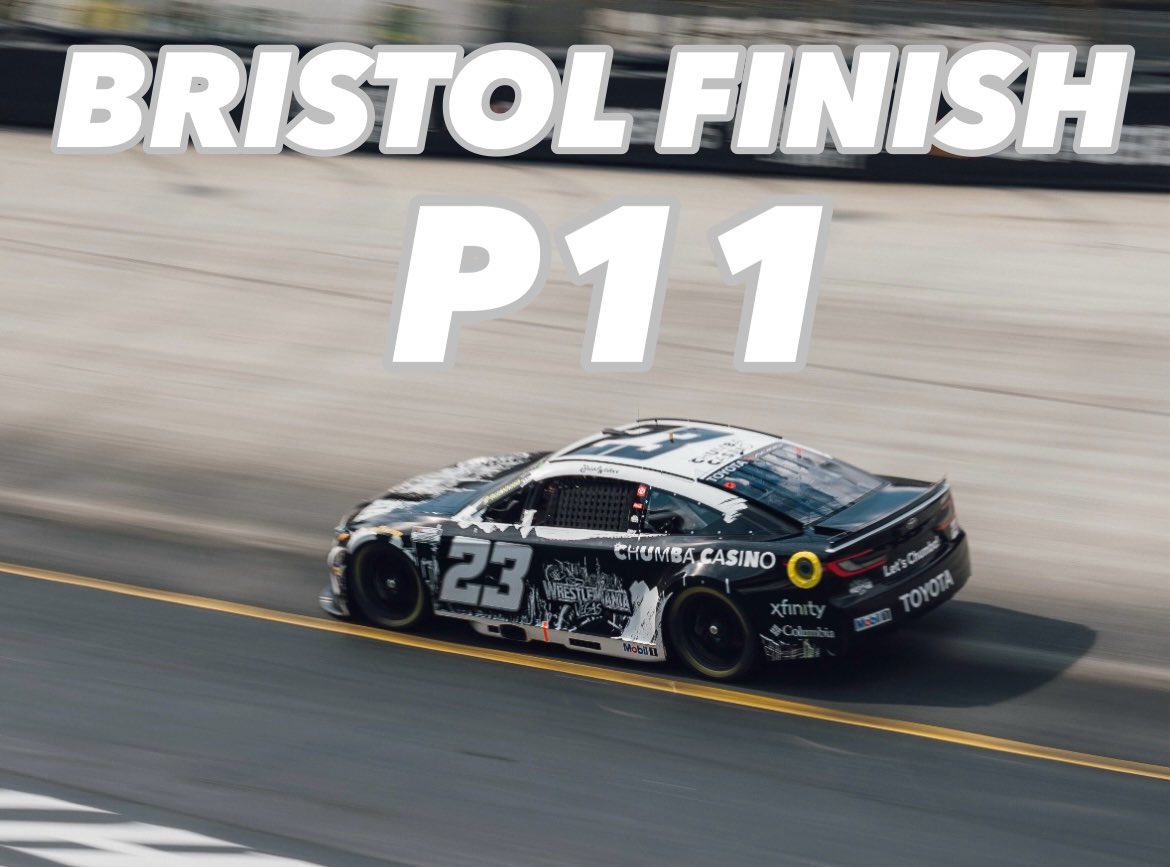 11th at Bristol, Bubba had a top 10 to 12th car but it’s refreshing to get stage points and a decent finish. Kansas is next, that’s Bubba’s 300th start. 

Let’s make improve and get better, good day today.