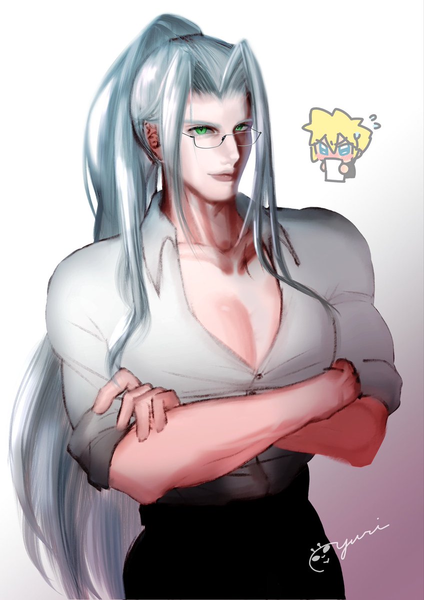 yuriegawa_1224's tweet image. 「先生、教えて！」😖💦

#セフィクラ #sefikura #SC #ff7