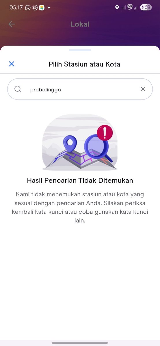 Halo <a href="/KAI121/">Kereta Api Indonesia</a> 
Kereta Supaspro berhenti beroperasi kah? Kenapa di menu LOKAL stasiun probolinggo tidak ditemukan?