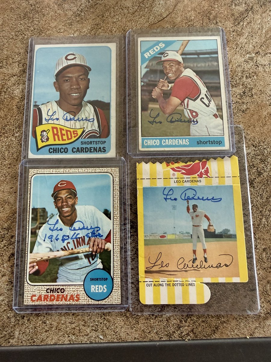 Met Leo Cardenas “Mr. Automatic” today. 5 time all-star, 1965 Gold Glove, and member of the Reds Hall of Fame(1981). #Reds