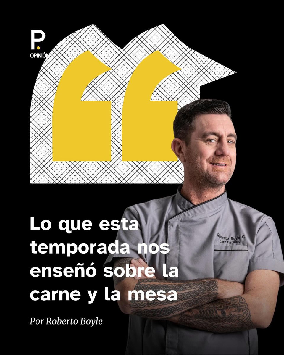 Según Roberto Boyle, chef, esta temporada ha sido una clase magistral sobre el contexto: la parrilla se define por su capacidad de adaptarse al ritmo social y la temperatura del encuentro.

📌Continúa leyendo en el enlace de nuestras stories o 👉 tinyurl.com/bdd8msbw