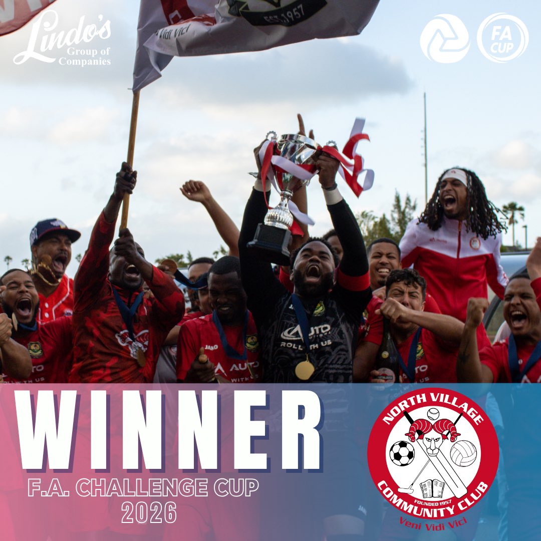 BermudaFA's tweet image. BACK TO BACK FA CUP CHAMPIONS!🏆🐏🔴⚽️

#BermudaFA #FaCupFinal