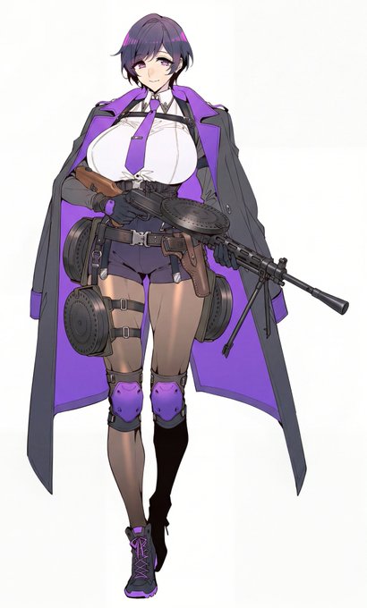 初期メンバー、5人目 火力担当  
赤・前衛 
青・防衛/斥候 
黄・工兵 
緑・補助/医療 
紫・火力 としたい 